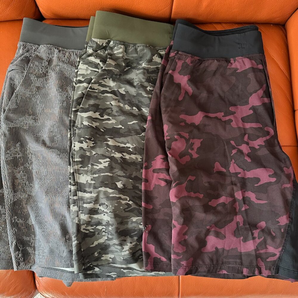 Lululemon T.H.E. Linerless Short 9" (Lot of 3)